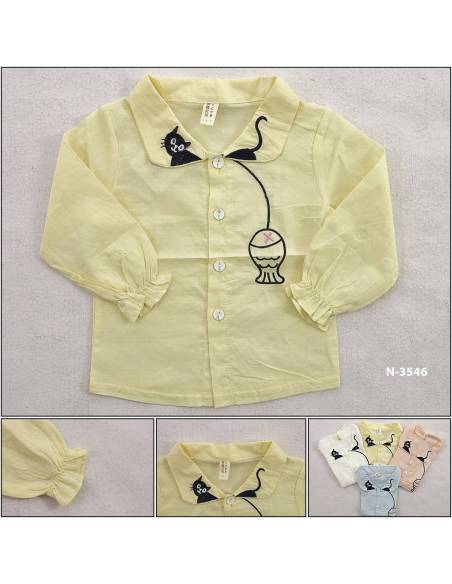 T-shirt/Atasan Anak Cewek Lengan Panjang YueChenBeiBei L-3XL