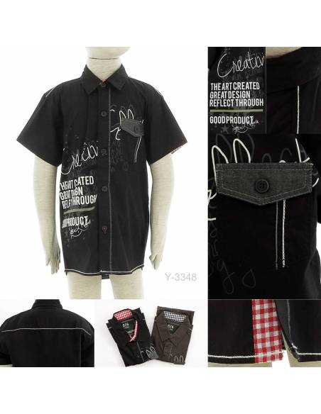 Kemeja Anak Cowok Lengan Pendek Benri 5-9