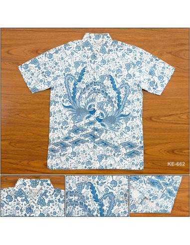 Kemeja Batik Cowok Regular Lengan Pendek Colombus L