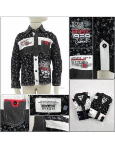 Kemeja Anak Cowok Motif Lengan Panjang Audi 4