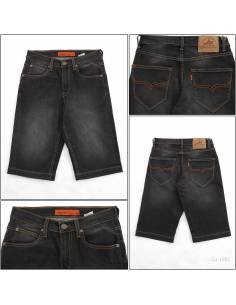 Celana Pendek Jeans Cowok Abu-Abu Lea 30-38