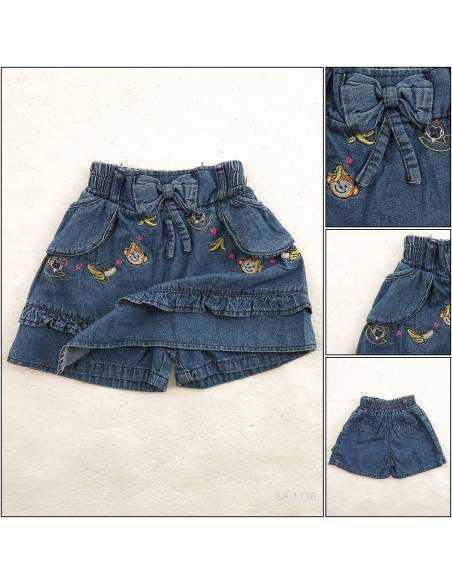 Celana Pendek Jeans Anak Cewek Viely 4-6