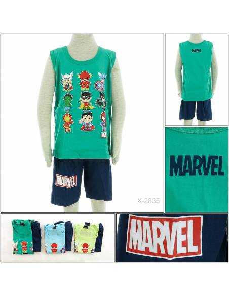 Setelan Kaos Anak Cowok Tanpa Lengan Babies XL