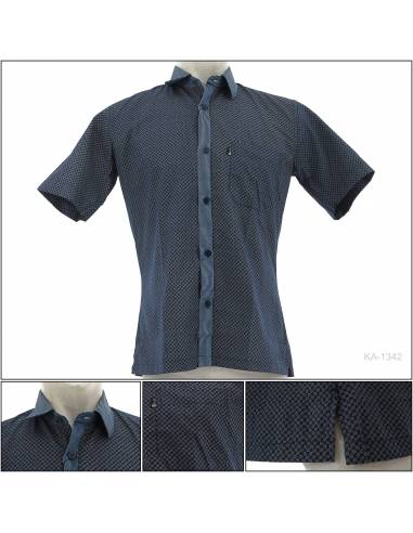 Kemeja Formal Cowok Regular Lengan Pendek Dixmont M