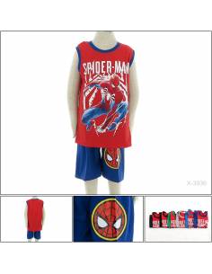 Setelan Kaos Anak Cowok Tanpa Lengan Design Toon 10-14