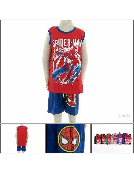 Setelan Kaos Anak Cowok Tanpa Lengan Design Toon 10-14