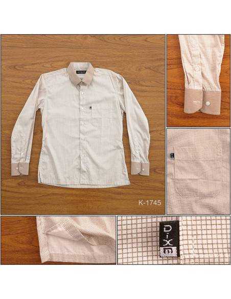 Kemeja Formal Cowok Regular Lengan Panjang Dixmont M