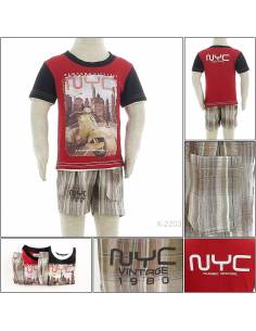 Setelan Kaos Anak Cowok Lengan Pendek Audi All Size