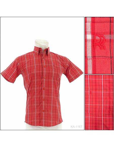 Kemeja Formal Cowok Slim Fit Lengan Pendek Rita Ricci 14,5-16,5