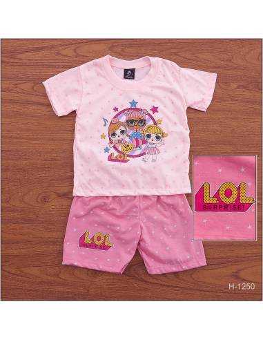Setelan Anak Cewek/Children Clothes Lengan Pendek Pink Babies M
