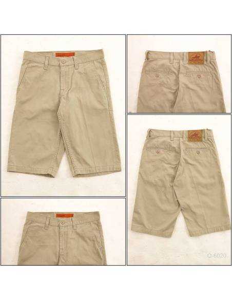 Celana Pendek Cowok Coklat Muda Lea 30-38