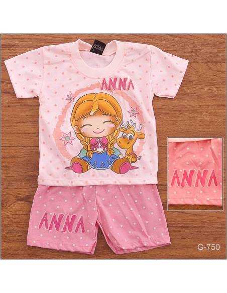Setelan Anak Cewek/Children Clothes Lengan Pendek Pink Babies L