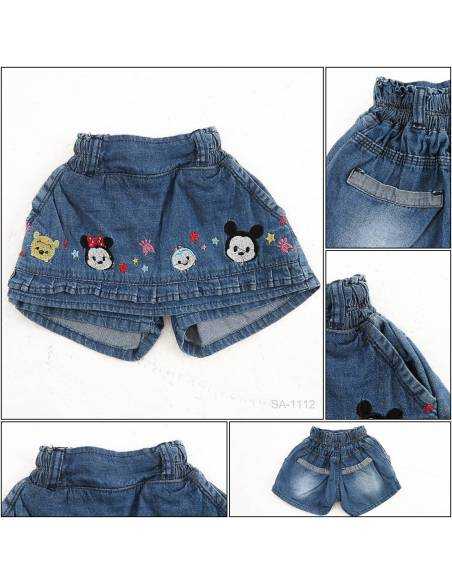 Celana Pendek Jeans Anak Cewek Viely 1-3
