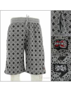 Celana Pendek Cowok Rib Kolor Abu-abu X-bens 2XL-4XL