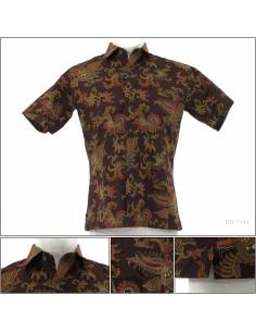 Kemeja Batik Cowok Regular Lengan Pendek Dixmont 2XL