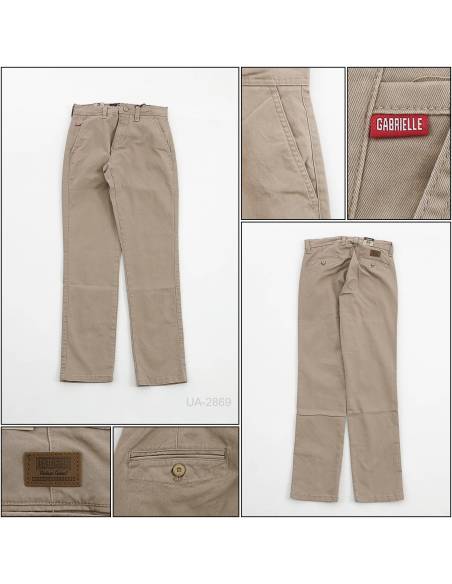 Celana Panjang Katun Slim Fit Cowok Stretch Gabrielle 28-38