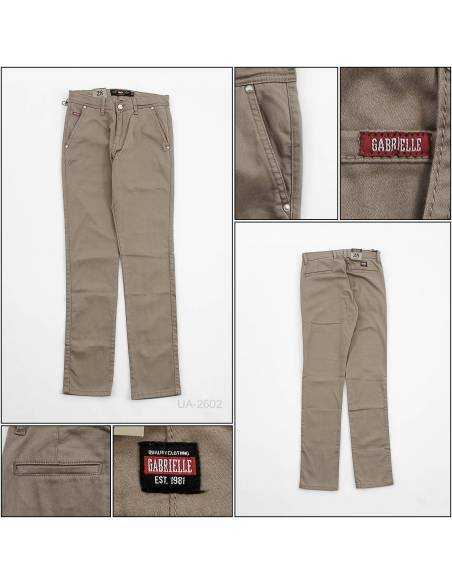 Celana Panjang Katun Slim Fit Cowok Stretch Gabrielle 28-36