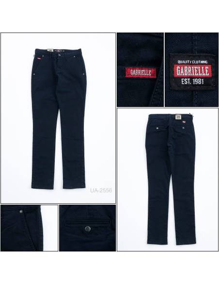 Celana Panjang Katun Slim Fit Cowok Stretch Gabrielle  28-36