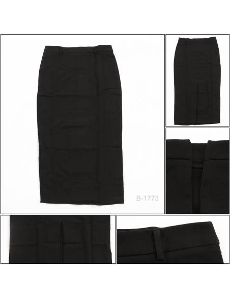 Rok Span Panjang/Long Skirt Hitam Vonna 2XL-4XL