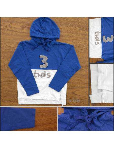 Kaos Oblong Jumper Anak Cowok Lengan Panjang 3XK 12-16