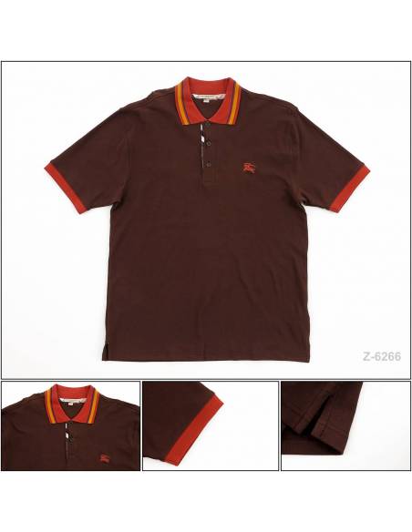 Kaos Kerah Cowok Reguler Lengan Pendek Burberry XL