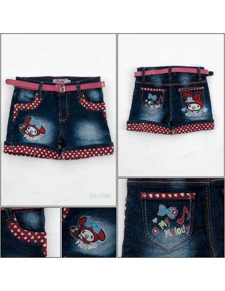 Celana Pendek Jeans Anak Cewek Pinky 8-12