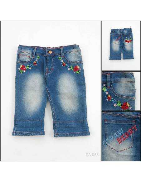 Celana Pendek Jeans Anak Cewek Pinky 22-24