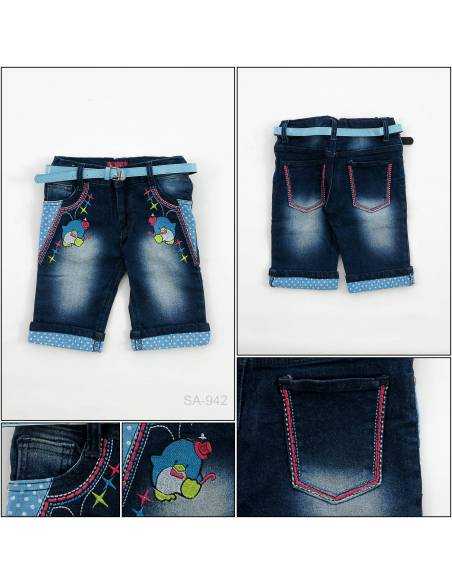 Celana Pendek Jeans Anak Cewek Pinky 14-18