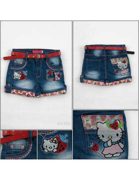 Celana Pendek Jeans Anak Cewek Pinky 8-12