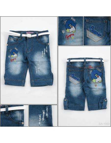 Celana Pendek Jeans Anak Cewek Pinky 4