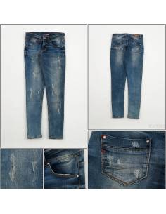 Celana Panjang Jeans Cewek Biru tua Penza 27-29