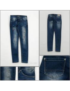 Celana Panjang  Jeans Cewek Biru tua Penza 27-30