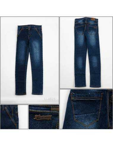 Celana Panjang Jeans Slim Fit Cowok Stretch Emergency 33-36