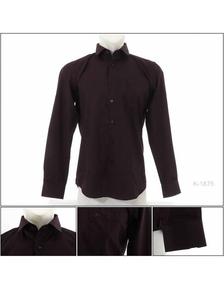 Kemeja Formal Slim Fit Cowok Lengan Panjang Cardinal M-XL