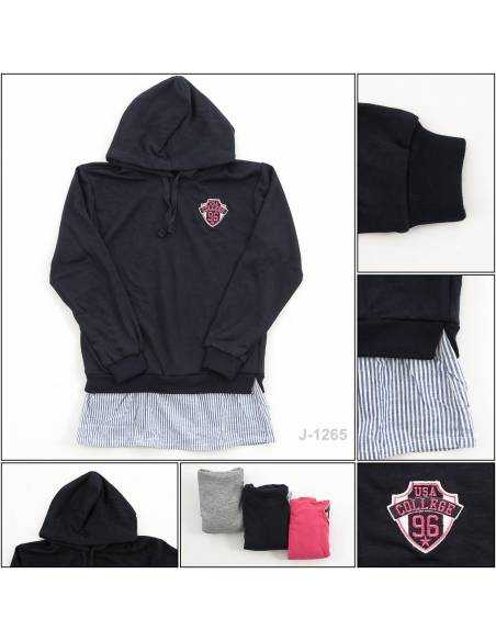 Jaket Katun Anak Cewek Benri 10-14