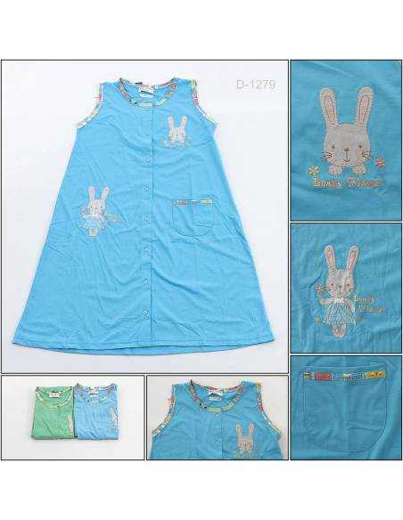 Daster/House Dress Cewek Tanpa Lengan Anne Claire All Size