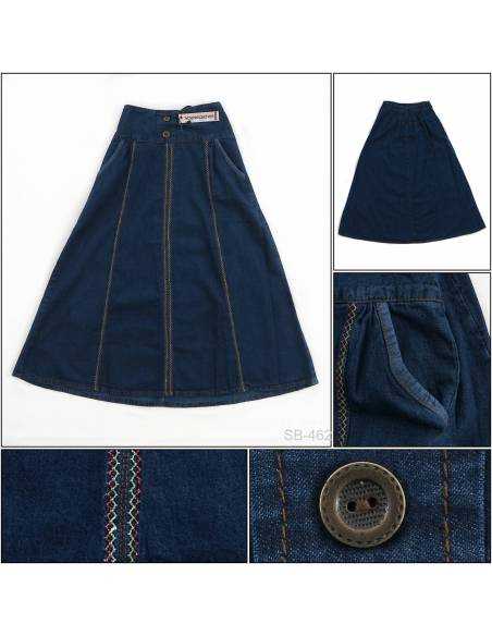 Rok Panjang Jeans Anak Cewek Emerald 18-20