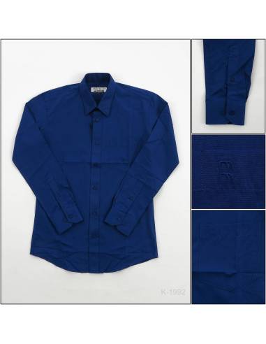 Kemeja Formal Cowok Slim Fit Lengan Panjang Rita Ricci 14,5