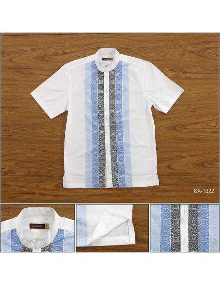 Kemeja Muslim Cowok Lengan Pendek Hassenda M-L