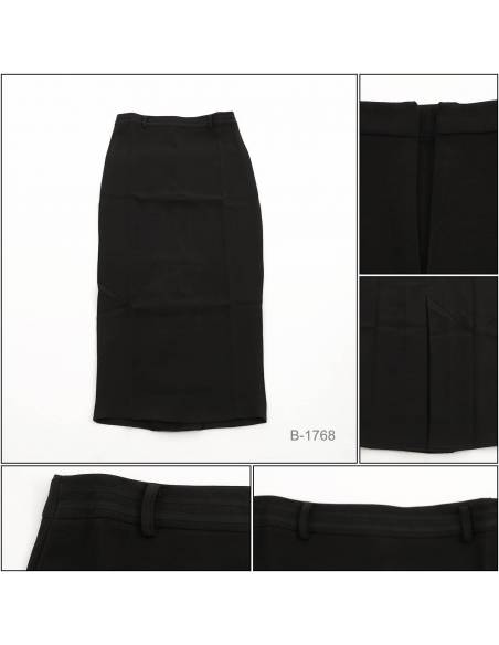 Rok Span Panjang/Long Skirt Hitam Anabela S-XXL