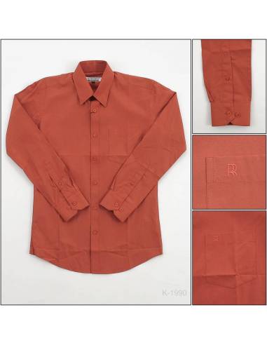 Kemeja Formal Cowok Slim Fit Lengan Panjang Rita Ricci 14,5-15,5
