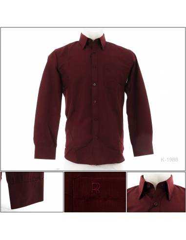 Kemeja Formal Cowok Slim Fit Lengan Panjang Rita Ricci 14,5-15,5