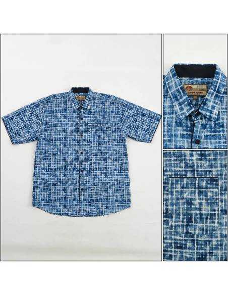 Kemeja Cowok Reguler Lengan Pendek John F Gee 2XL-3XL