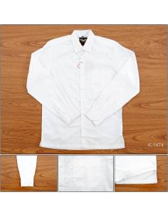 Kemeja Formal Cowok Regular Lengan Panjang Putih Alberto...