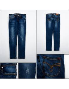 Celana Panjang Jeans Cewek Biru tua Red Up 27-32