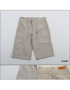 Celana Pendek Katun Cowok Coklat Muda YM Jeans 27-32