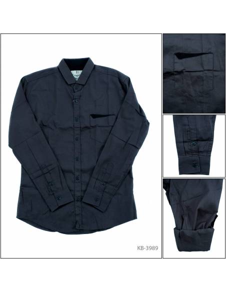 Kemeja Cowok Lengan Panjang Calcio L-2XL