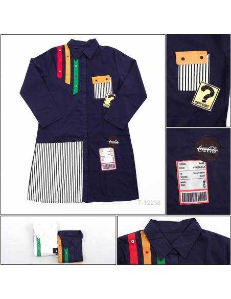 Atasan Tunik Cewek Lengan Panjang Nathaniah All Size