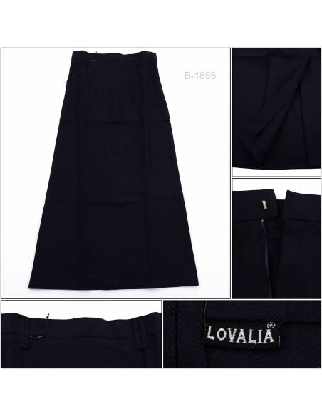 Rok Span Panjang/Long Span Skirt Biru Tua Lovalia M-XL