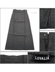 Rok Span Panjang/Long Span Skirt Abu-Abu Lovalia M-XL